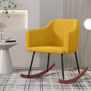 Fotele - Lumarko Fotel bujany, żółty, tapicerowany aksamitem - miniaturka - grafika 1