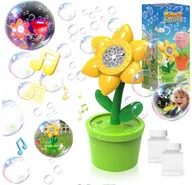 Bańki mydlane - Maszynka do baniek mydlanych Kwiatek Słonecznik ze światłami i muzyką - miniaturka - grafika 1