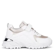 Buty dla dziewczynek - Sneakersy DeeZee TS5227K-21 Beżowy - miniaturka - grafika 1