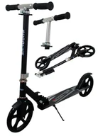 Hulajnogi - Duża Hulajnoga H5 CZARNA Składana R-Sport koła 200 mm do 100 kg - miniaturka - grafika 1