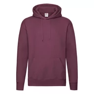 Bluzy męskie - Bluza męska z kapturem Hooded Sweat Premium Fruit of the Loom - Burgund XXL - miniaturka - grafika 1