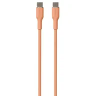 Akcesoria do smartwatchy - Kabel USB-C - USB-C PURO Icon Soft Cable 1.5 m Morelowy - miniaturka - grafika 1