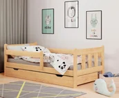 Łóżka dla dzieci i młodzieży - Sosnowe łóżko do pokoju dziecięcego A9-W31 - miniaturka - grafika 1