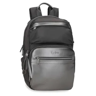Pepe Jeans Ruby Plecak Na Laptopa 13,3 cala Szary 25 x 37 x 10 cm Poliester i PU 9,25 l by Joumma Bags, Szary, Talla única, plecak na laptopa - Torby na laptopy - miniaturka - grafika 1