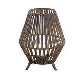 Lampy stojące - Newgarden Orientalna lampa stołowa ze sznurka z wbudowanym, ładowanym, ściemnialnym LED - Contra - miniaturka - grafika 1