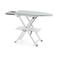 Deski do prasowania - ARREDAMENTI ITALIA Arredamenti Italia regulowana i składana masywna deska do prasowania z drewna bukowego, wymiary 135 x 88 x 45 cm 621-WH - miniaturka - grafika 1