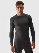 Pozostała odzież narciarska - Koszulka męska bielizna termoaktywna (GÓRA) 4F 4FWAW24USEAM174-21M Szary - miniaturka - grafika 1