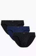 Majtki damskie - 3-pack slipy męskie Sport 3MP-204-CZA/NIEC/CZA, Kolor czarno-granatowy, Rozmiar XL, ATLANTIC - Primodo.com - miniaturka - grafika 1