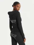 Bluzy damskie - Juicy Couture Bluza Oola JCWAS126306 Czarny Slim Fit - miniaturka - grafika 1