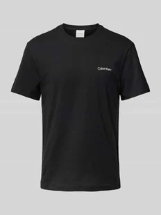 T-shirt z nadrukiem z logo - Koszulki męskie - miniaturka - grafika 1