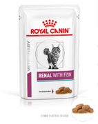 Mokra karma dla kotów - Royal Canin weterynaria Renal with Fish 12x85g saszetka 291740 - miniaturka - grafika 1