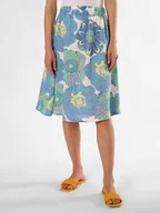 Spódnice - Marie Lund Lniana spódnica damska Kobiety len niebieski|wielokolorowy wzorzysty, 34 - miniaturka - grafika 1