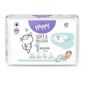 Pieluchy - Bella Baby Happy Soft & Delicate Newborn 1 Pieluszki 2-5kg, 42szt. - miniaturka - grafika 1
