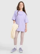 Spodnie i spodenki dla dziewczynek - 4F Legginsy dzianinowe dziewczęce - beżowe 134 (8-9 lat) - miniaturka - grafika 1