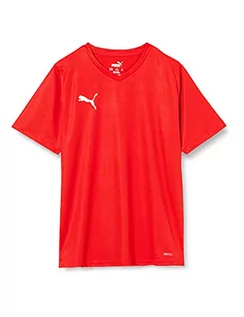 Koszulki męskie - PUMA Puma LIGA Jersey Core Jr T-shirt męski czerwony Puma Red-puma White 116 703542 - grafika 1