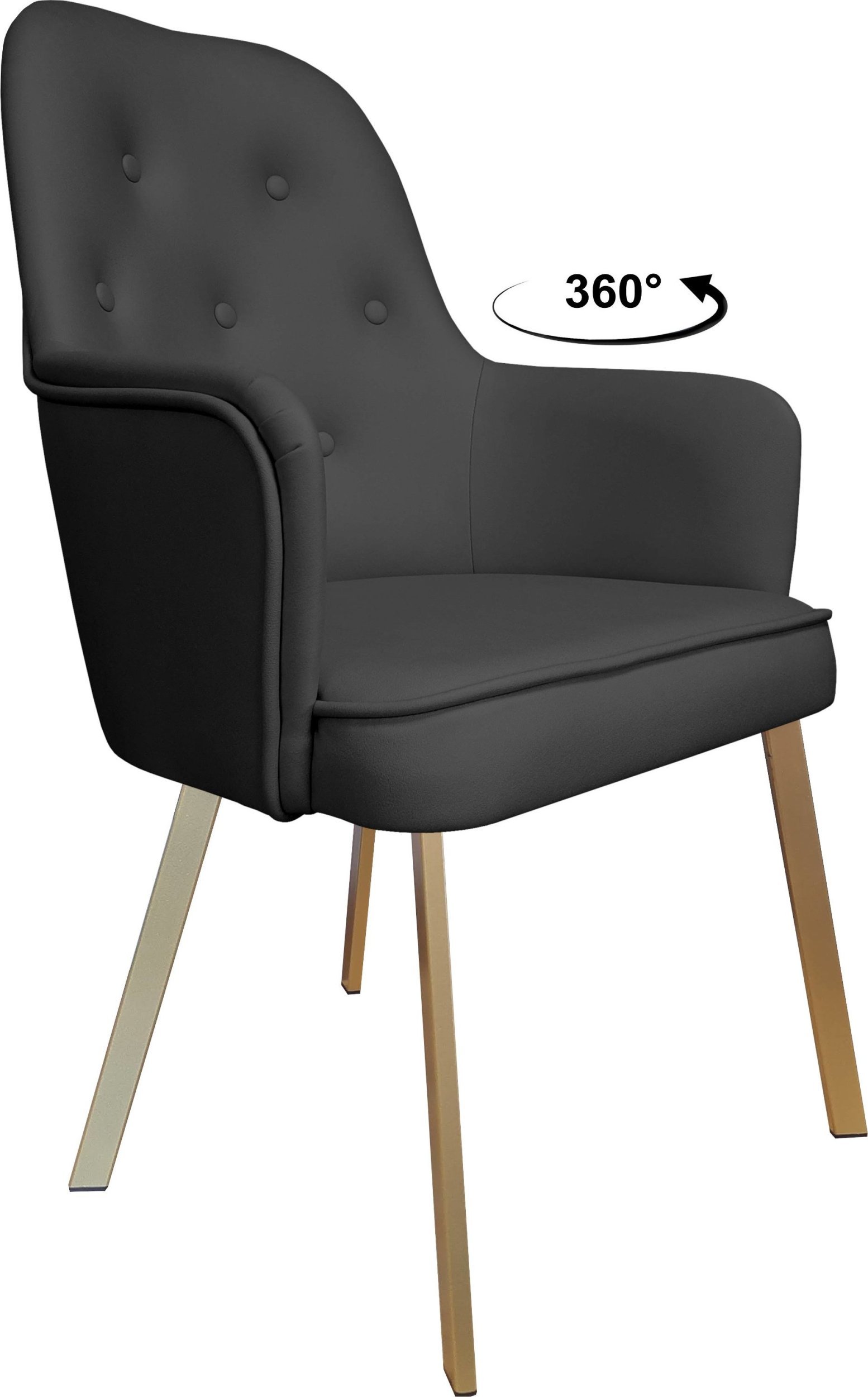 Krzesło biurowe Atos Krzesło obrotowe SARA noga Profil złota Vega99