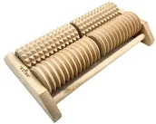 Masażery - Drewniany dwurzędowy masażer do stóp 4-rolkowy Akito - miniaturka - grafika 1