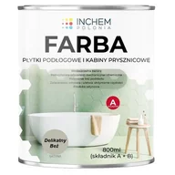 Farby wewnętrzne - Farba płytki podłogowe i kabiny prysznicowe zestaw 800 ml Delikatny Beż - miniaturka - grafika 1
