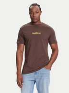 Koszulki męskie - Quiksilver T-Shirt EQYZT08174 Brązowy Regular Fit - miniaturka - grafika 1