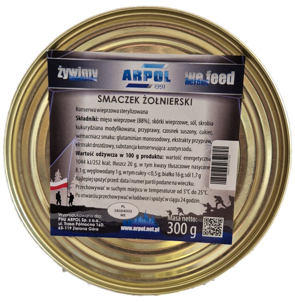 Smaczek Żołnierski 300g Konserwa Wojskowa ARPOL