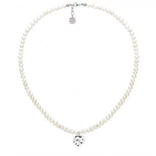 Naszyjnik choker z pereł z medalionem stal szlachetna - Manoki - Naszyjniki - miniaturka - grafika 1