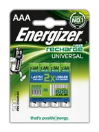 Ładowarki i akumulatory - Energizer Akumulator Universal AAA / R03 500mAh 4 szt. - miniaturka - grafika 1