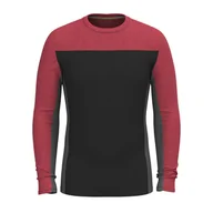 Pozostała odzież narciarska - Longsleeve męski Smartwool Classic Thermal Merino Base Layer Colorblock Crew - miniaturka - grafika 1