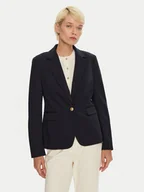 Marynarki i żakiety damskie - Tommy Hilfiger Marynarka WW0WW43473 Granatowy Regular Fit - miniaturka - grafika 1