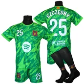 Piłka nożna - Strój piłkarski dla dzieci SZCZĘSNY Barcelona - komplet sportowy + gratis - miniaturka - grafika 1