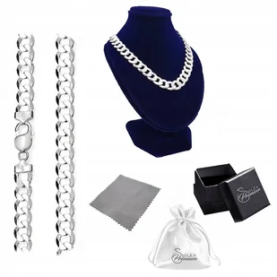 Łańcuszek Męski srebro pr. 925 Kieta Klasyczny Splot PANCERKA 60 cm x 1 cm - Łańcuszki - miniaturka - grafika 1