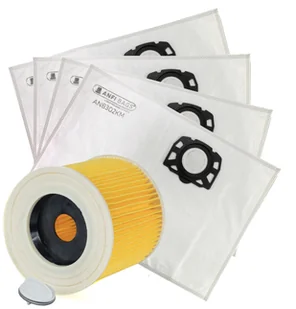 4x WORKI FILTR WZMOCNIONY DO ODKURZACZA KARCHER WD3 WD2 PLUS SE 4001 KWD - Worki do odkurzaczy - miniaturka - grafika 1