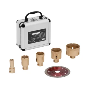 MSW Zestaw otwornic diamentowych do szlifierek kątowych 20/35/40/50/68 mm tarcza diamentowa 115 mm - Wiertnice - Zestawy elektronarzędzi - miniaturka - grafika 1