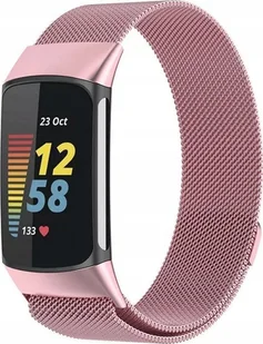 PASEK Bransoleta stalowa opaska do Fitbit Charge 5 - Akcesoria do smartwatchy - miniaturka - grafika 1