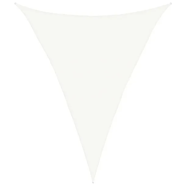 Parasol przeciwsłoneczny HDPE trójkątny 3x4m biały