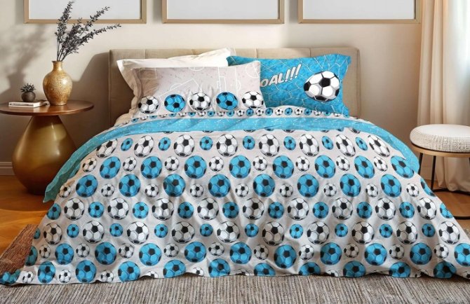 Komplet pościeli HomeLife 155x200 1x 52x82 nowy