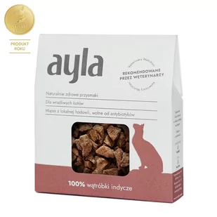 AYLA wątróbki indycze liofilizowane przysmaki dla kotów 28g - Przysmaki dla kotów - miniaturka - grafika 1