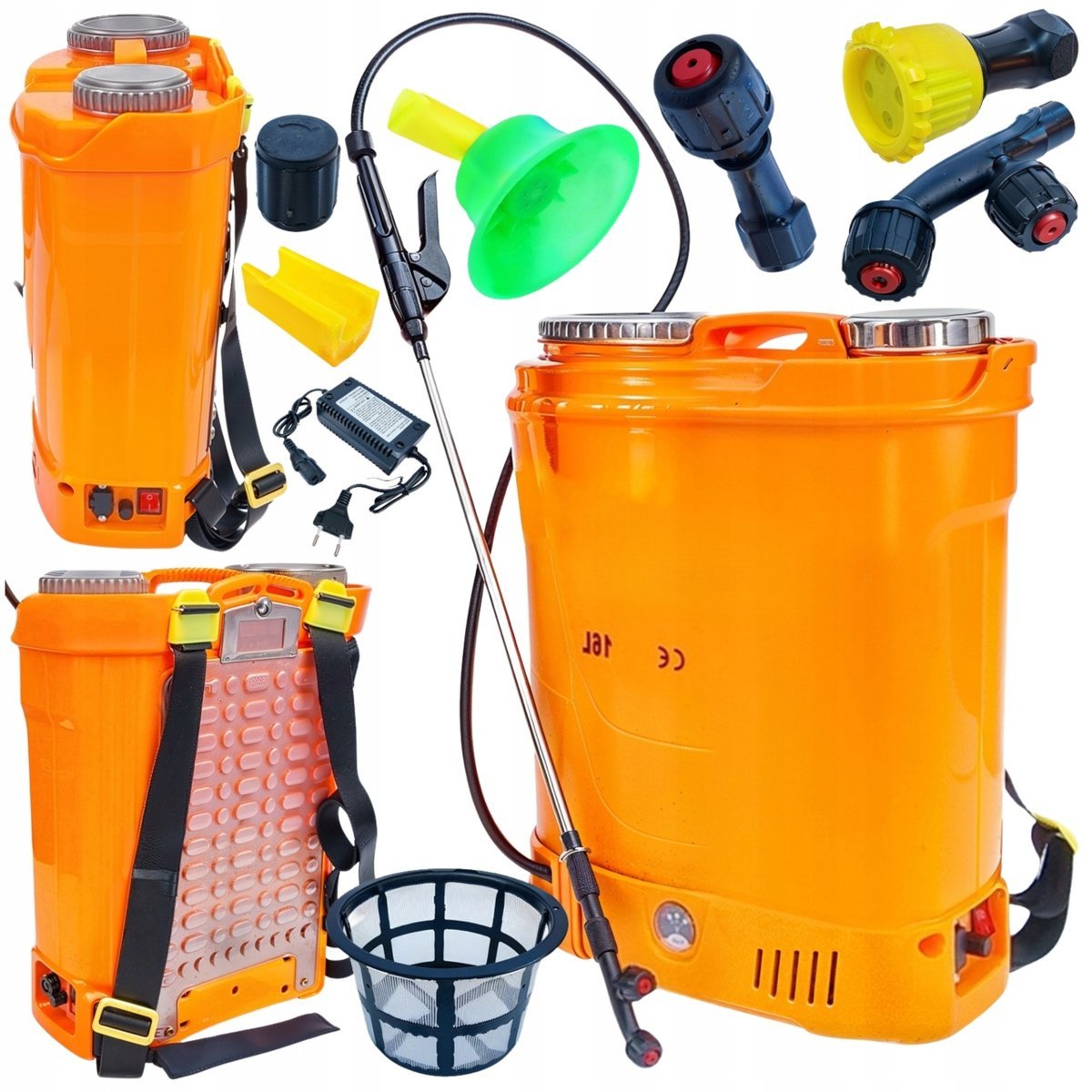 Opryskiwacz Plecakowy Ciśnieniowy Akumulatorowy Spryskiwacz 16L Elektryczny