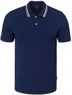 Koszulki męskie - POLO Koszulka Męska GRANATOWA Gruba Bawełna CURIUM Elegancka L Pako Jeans - miniaturka - grafika 1