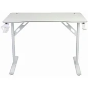 Biurka gamingowe - Biurko gamingowe COBRA CR2060WH Biały - miniaturka - grafika 1