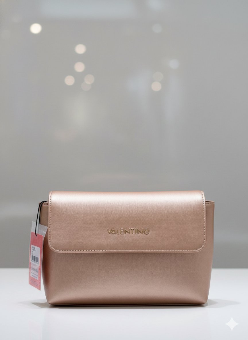 Elegancka Torebka VALENTINO Bicorno - Kolor Rose Gold / Rame - NOWA
