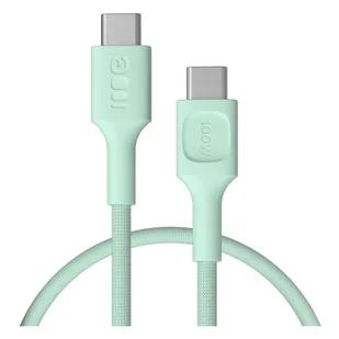 Kabel USB-C 0,3m 100W Greencell PowerStream Szybkie Ładowanie PD Mint Green - Kable USB Kabel USB-C 0,3m 100W Greencell PowerStream Szybkie Ładowanie PD Mint Green - Kable USB - miniaturka - grafika 1