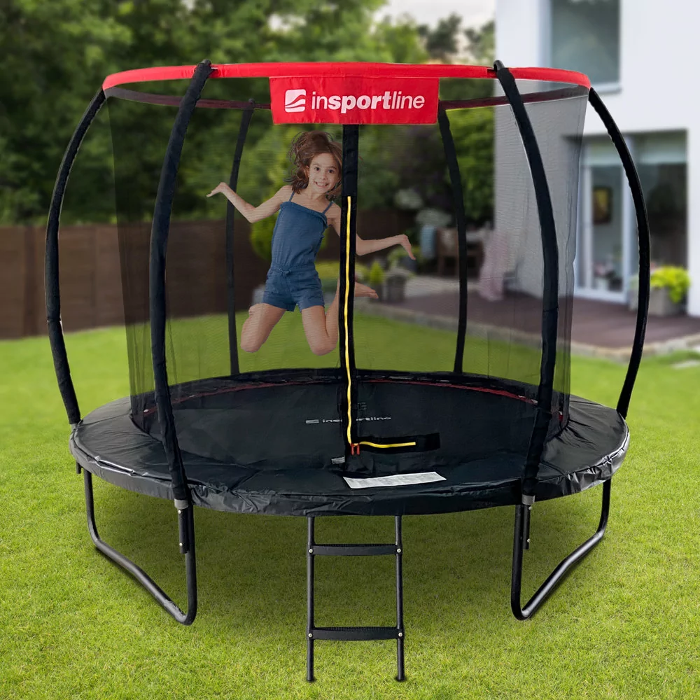 Insportline Trampolina ogrodowa z siatką kompletny zestaw Flea PRO 305 cm 23879