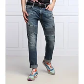 Spodnie męskie - GUESS Jeansy PIN TUCK MOTO | Slim Fit - miniaturka - grafika 1