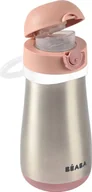 Butelki dla niemowląt - Beaba Bidon Termiczny 350 ml różowy - miniaturka - grafika 1
