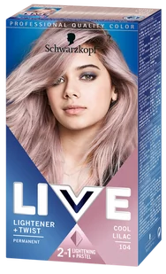 Schwarzkopf Live Gel - Farba do włosów 104 L+T Cool Lilac - Farby do włosów i szampony koloryzujące - miniaturka - grafika 1