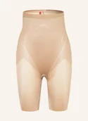 Spodenki damskie - Spanx Szorty Modelujące Thinstincts 2.0 High-Waisted Mid-Thigh beige - miniaturka - grafika 1