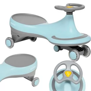 skiddoü skiddoü Bjorg TwistCar skuter dziecięcy z funkcją ślizgania dla dzieci utrzymuje równowagę ciała Auto Swing Car Roller ślizgowy samochód Swing Auto Swing Auto od 3 lat do 50 kg, niebieski - Jeździki dla dzieci - miniaturka - grafika 1