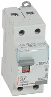 Bezpieczniki elektryczne - Legrand WYŁĄCZNIK RÓŻNICOWOPRĄDOWY P 302 2P 25A 100MA TYP AC SERII DX3,411514 - miniaturka - grafika 1