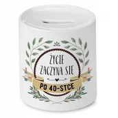 Skarbonki - Skarbonka na Urodziny 40 40te 40-te na Prezent z Nadrukiem ze Zdjęciem - miniaturka - grafika 1