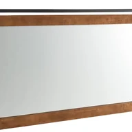 Lustra - Rustykalne Lustro Ścienne do Łazienki, 64 x 100 cm, Prostokątne Lustro Ścienne HD Dekoracja z Ramą z Drewna Jodłowego, Metalowy Uchwyt (Brązowy) - miniaturka - grafika 1